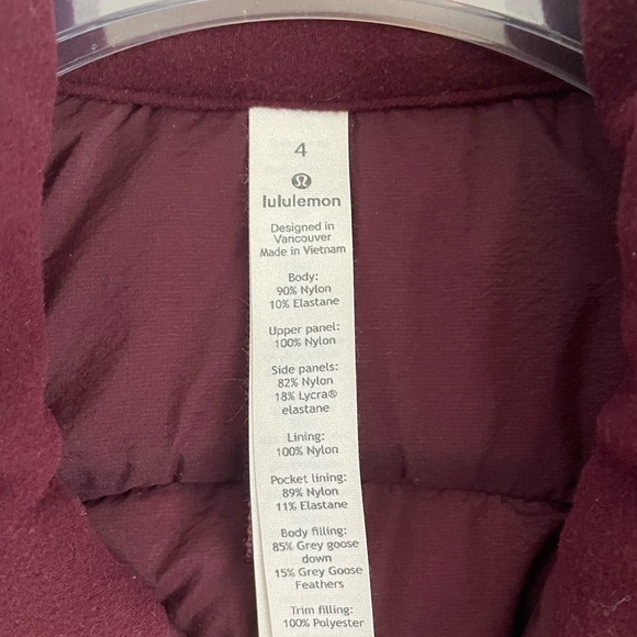 Lululemon ‘Down for it All’ Vest - Size 4 - Picture 3 of 7